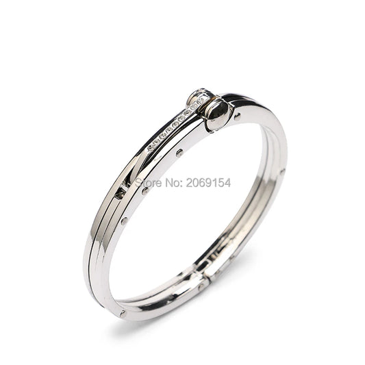 modern design classic bangle smooth simple jewelry bestselling robust zinc alloy bracelets popular new design 2024