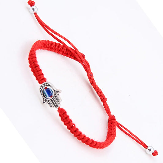 Lucky Kabbalah Red String Thread Hamsa Bracelet Turkish Evil Eye Charm Women Rope Braided Minimalist Friendship Jewelry Gift