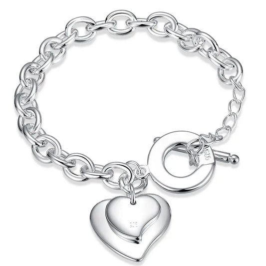 New Design New Arrival 925 Sterling Silver Bracelet For Women Low Price Signora Braccialetto