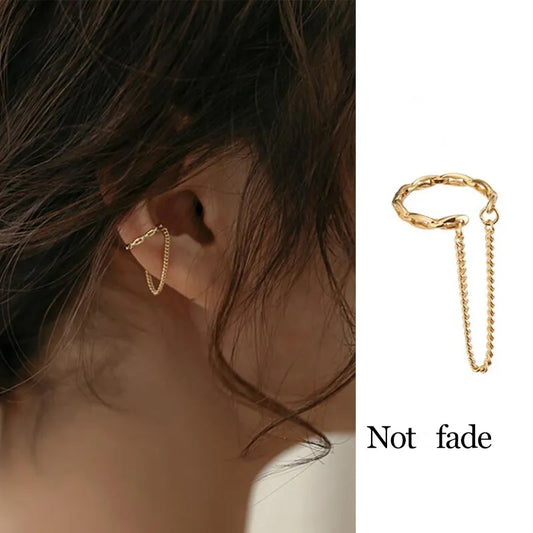 1 Pc 2023 Fashion Minilist No Piercing Ear Cuff Earrings for Woman Fake Piercing Earcuff Clips Earrings for Women Cuffs Jewelry