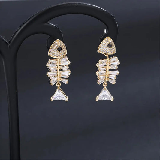 Fashion Luxury Earrings For Women Cute Fish Mermaid Original And Funny Earrings For Teens Quality Jewelry Trending Product