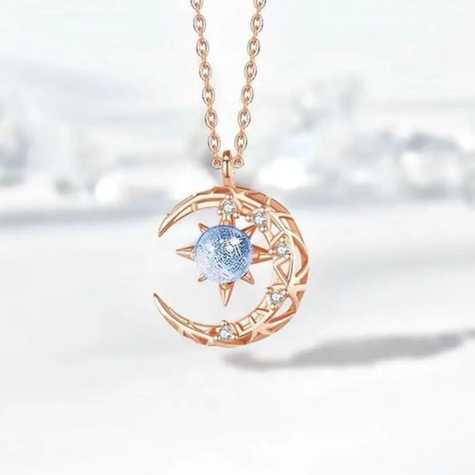 Classic Movie Soy Luna Series Pendant Exquisite Luxury Star Moon Universe Necklace for Woman Man Collection Jewelry Gift