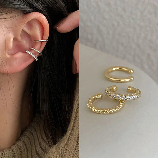 Fashion Ear Cuffs Without Piercing Ear Clip Earrings Non-Piercing Fake Cartilage Earrings For Women Jewelry 2022 Gifts