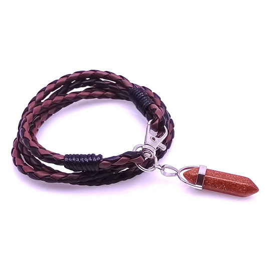 Fashion 2 Layer Leather Bracelets & Charm Bangle Handmade Round Rope Turn Buckle Bracelet For Women Men Low Price Wholesale