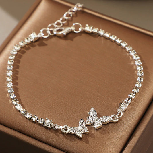 925 Sterling Silver Bracelet Vintage Luxury Shiny Chain Bracelet for Women Minimalist Adjustable Charm Bracelet Jewelry Gifts